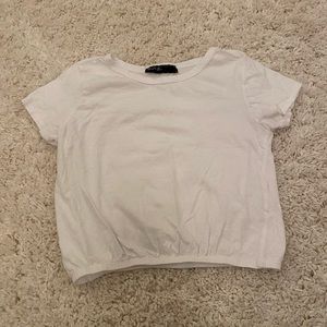 White short sleeve top